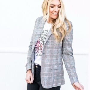 Agnes & Dora Glen Plaid Blazer